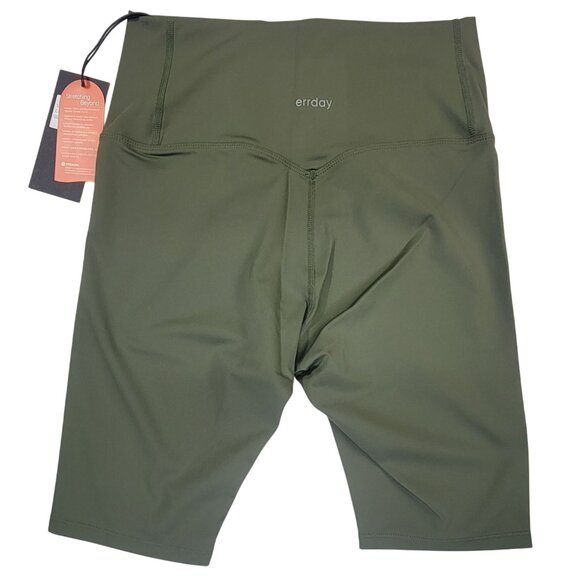 Errday Compression Shorts Olive Yoga Womens Medium New with Tags - Picture 2 of 8